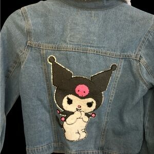 btween Blue Jean Jacket with White Collar Size 10-12 NWOT